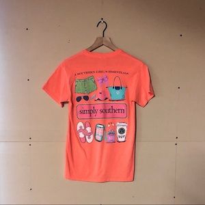 Simply Southern Orange Short Sleeve Tee